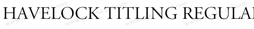 Havelock Titling Regular字体转换